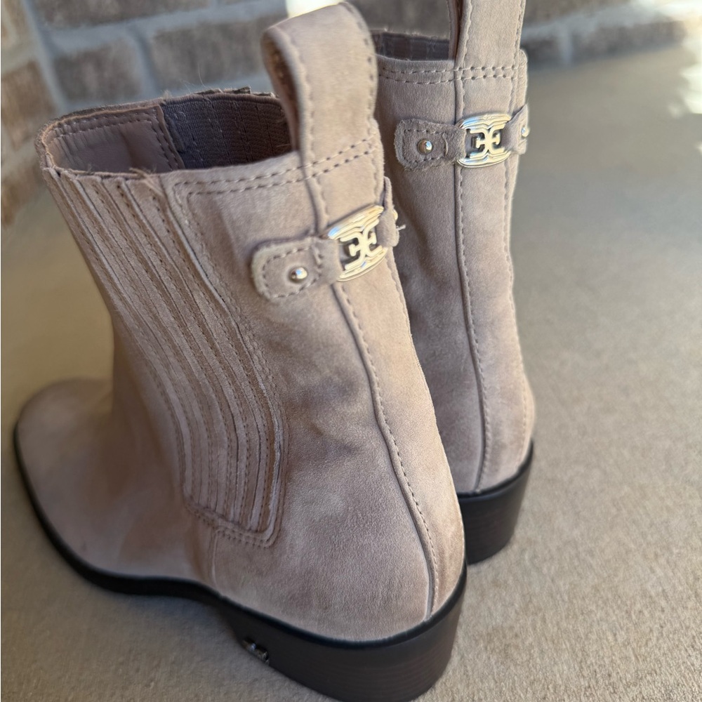 Sam Edelman Bronson bootie Gray western Size 6.5 Western boots, suede style - Picture 5 of 10